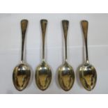 Pair of Victorian hallmarked silver spoons by John Edward Bingham for Walker & Hall, Sheffield assay