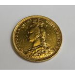 Queen Victoria 1890 gold full sovereign