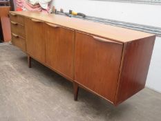 McIntosh & Co. Ltd mid 20th century teak long john sideboard. Approx. 201.5cms long x 45.5cms deep x