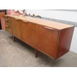 McIntosh & Co. Ltd mid 20th century teak long john sideboard. Approx. 201.5cms long x 45.5cms deep x