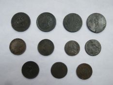 Parcel of mainly 19th century penny and half penny tokens