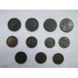 Parcel of mainly 19th century penny and half penny tokens