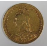 Queen Victoria 1892 gold full sovereign