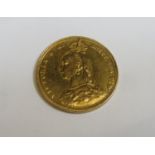 Queen Victoria 1887 gold full sovereign