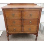 Early 20th century three drawer bedroom chest