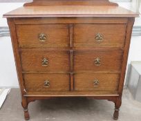Early 20th century three drawer bedroom chest