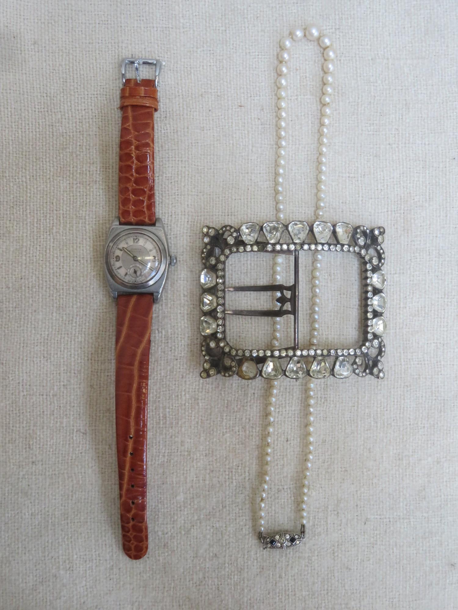 Oyster Unicorn by Rolex, early/mid 20th century wristlet watch with circular dial, luminescent