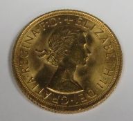 Queen Elizabeth II 1964 gold full sovereign