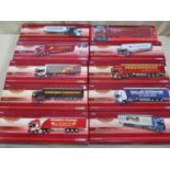 Parcel of 10 boxed Corgi heavy haulage long wheel base articulated vehicles, various liveries