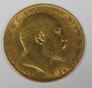 King Edward VII 1909 gold full sovereign