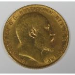 King Edward VII 1909 gold full sovereign