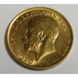 King George V 1914 gold full sovereign