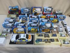 Parcel of approx. 40 modern boxed die cast models inc. Corgi, mostly police vehicles and fire