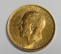 King George V 1913 gold full sovereign