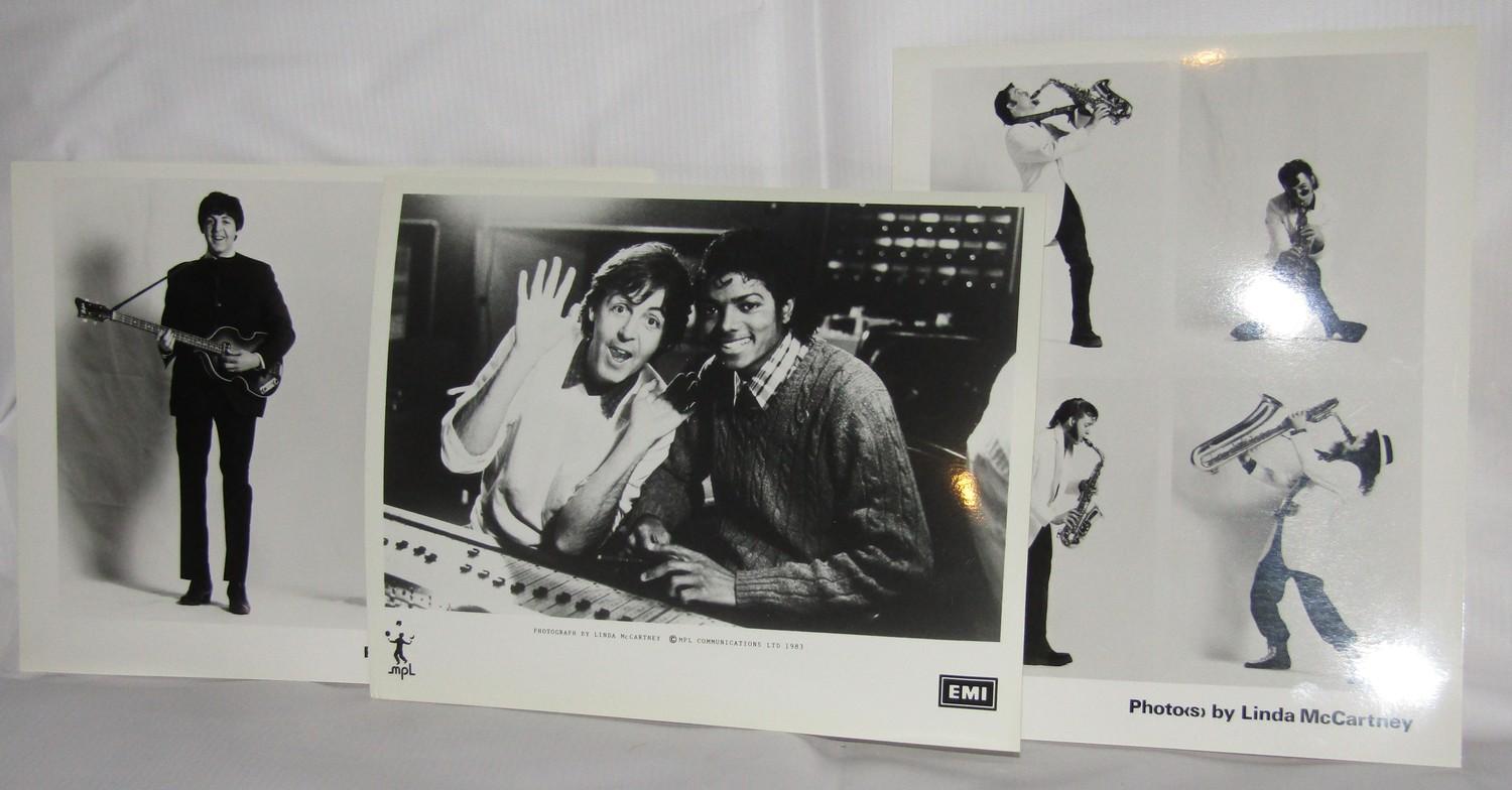 Six Paul McCartney 8 x 10 promotional photographs taken by Linda McCartney - Image 2 of 2