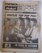 Large collection of 40+ original 60s Melody Makers newspapers formerly the property of Hunter Davis