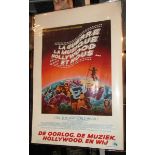 All This And World War II Belgium Film Poster 1976, size approx. 22 ×15 inches