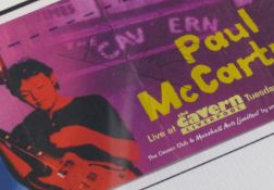 Paul McCartney signed Cavern Club Ticket 14th December with wristband framed and glazed
