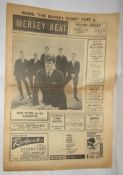 Mersey beat Vol 2 No 50 June 20- July 4 1963, with Mark Peters & The Silhouettes on front cover