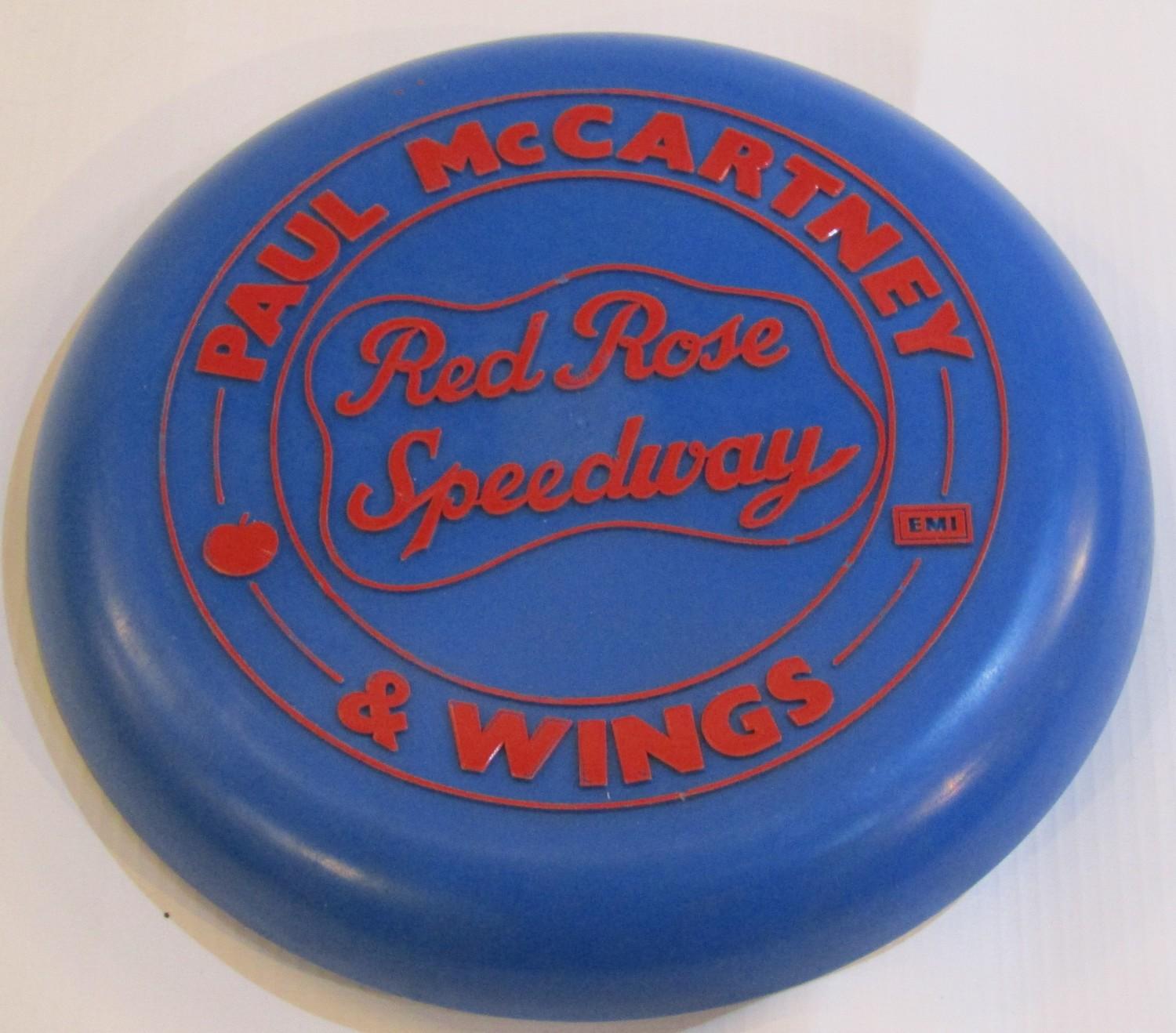 An Apple/EMI Paul McCartney and Wings promotional Frisbee for the groups 1973 album Red Rose