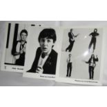 Six Paul McCartney 8 x 10 promotional photographs taken by Linda McCartney