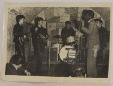 Original black and white photograph of The Beatles supporting Davy Jones 1961 in the Cavern Club