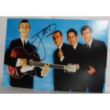 Colour photograph of Gerry and the Pacemakers, signed by Gerry