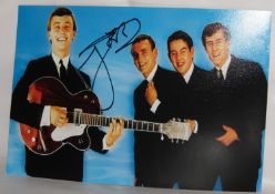 Colour photograph of Gerry and the Pacemakers, signed by Gerry