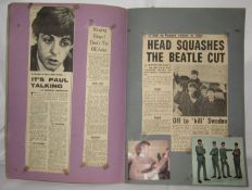 Five Scrapbooks of Beatles cuttings from the period