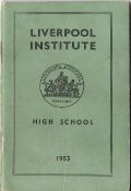 Liverpool Institute Green book 1953 including Paul McCartney