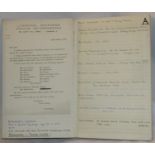 Bob Wooler personal note book and address book with 100?s of entries with notes formerly the