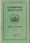 Liverpool Institute Green book 1955 including Paul McCartney & George Harrison