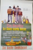 The Beatles Yellow Submarine Bruxelles film poster