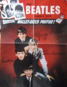 The Beatles AB&C Bubble Gum card shop advertising poster, UK 1964