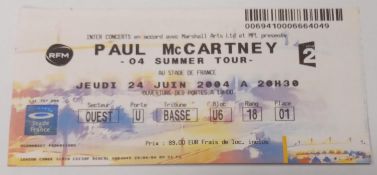 Three Paul McCartney Ticket Stubs including Liverpool Sound 2008