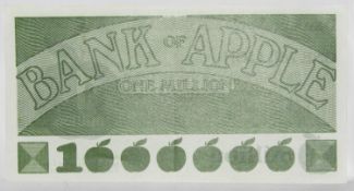 The Bank Of Apple One Million Apples note Apple Records Promo