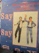 Paul McCartney & Michael Jackson Say Say Say promotional poster