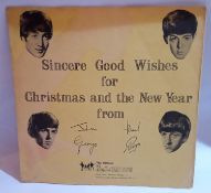 Two Beatles Fan Club Christmas Records for 1963 & 1964 condition Good
