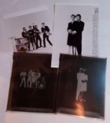 Two Paul McCartney Promotional photographs with two negative