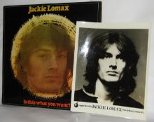 Jackie Lomax Is This What You Want album complete with Apple Promo Photograph and two Words From