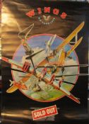Wings 1979 UK Tour Poster, approx. 24×30