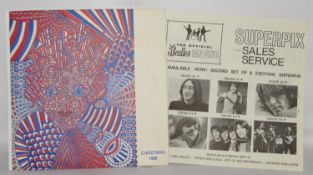The Beatles 1968 Fan Club Christmas Record complete with Superpix form