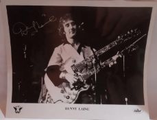 Black and White Wings Promotional Photograph signed by Denny Laine