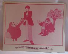 Five Mexican Yellow Submarine Lobby Cards 1968