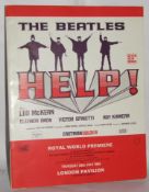 The Beatles Help Royal World Premiere 29th July 1965 programme