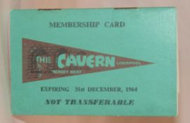 1964 Cavern Club membership card