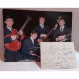 The Swing Blue Jeans autographs with colour photograph