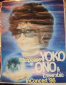 Yoko Ono Starpeace Tour Poster 1986
