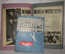Four Scrapbooks of Beatles cuttings from the period