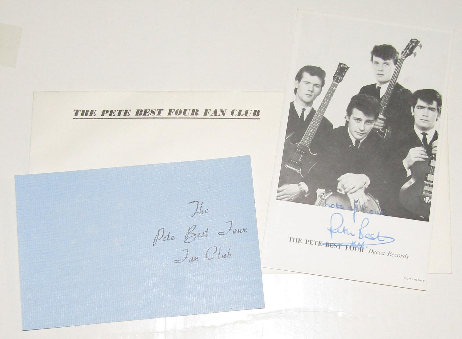 The Pete Best Four Why Did I Fall In Love With You Demo Single and The Pete Best Four Fan Club Items - Image 2 of 2